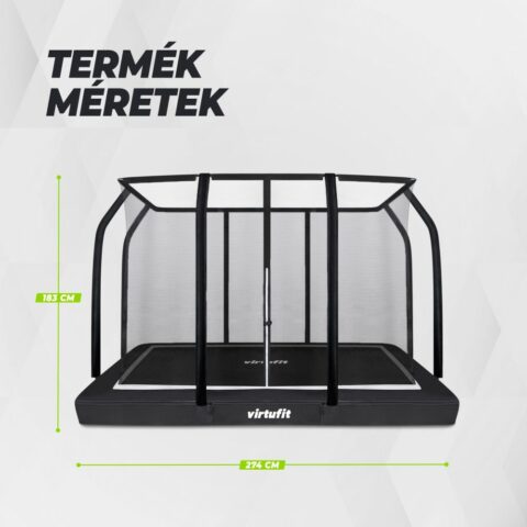 Földbe sülyesztett trambulin 183 x 274 cm