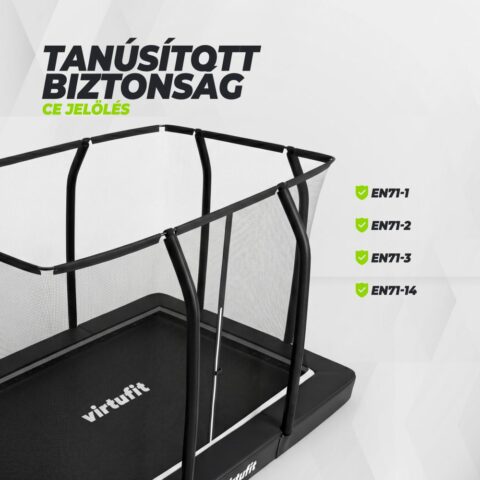 Földbe sülyesztett trambulin 244 x 366 cm