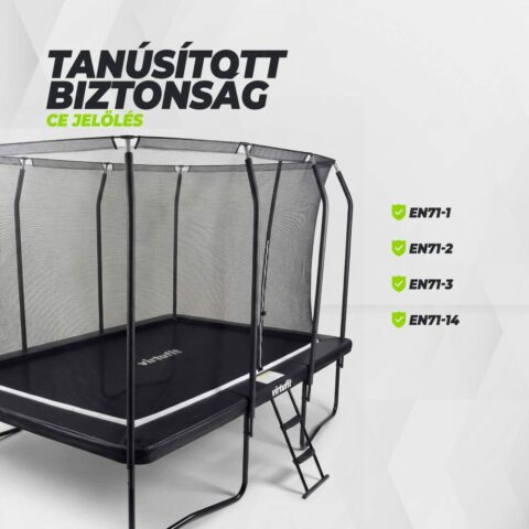 Prémium Trambulin biztonsági hálóval 213 x 305 cm