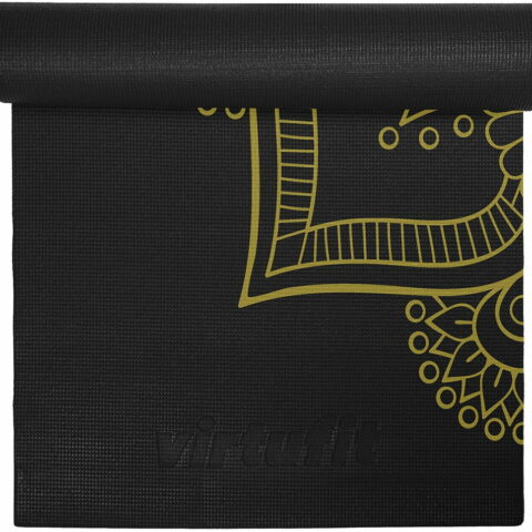 Onyx Black Mandala Prémium jóga matrac 183x61x0,4cm