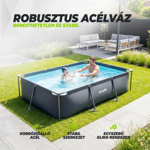 Fémvázas medence vízszűrővel 300x210cm