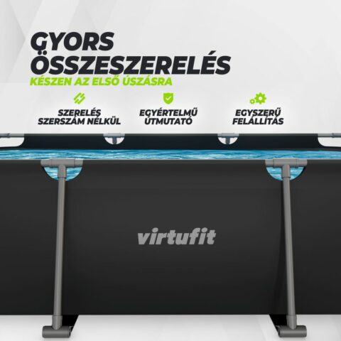 Fémvázas medence vízszűrővel 300x210cm