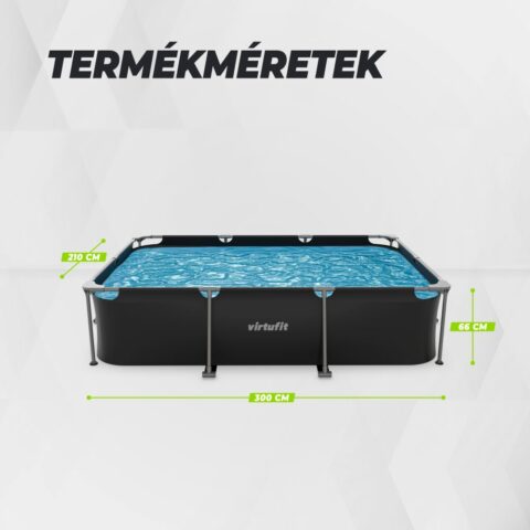 Fémvázas medence vízszűrővel 300x210cm