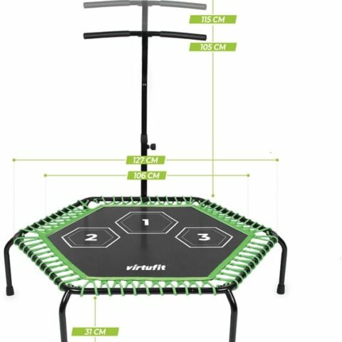 Fitnesz trambulin állítható kapaszkodóval - 127cm