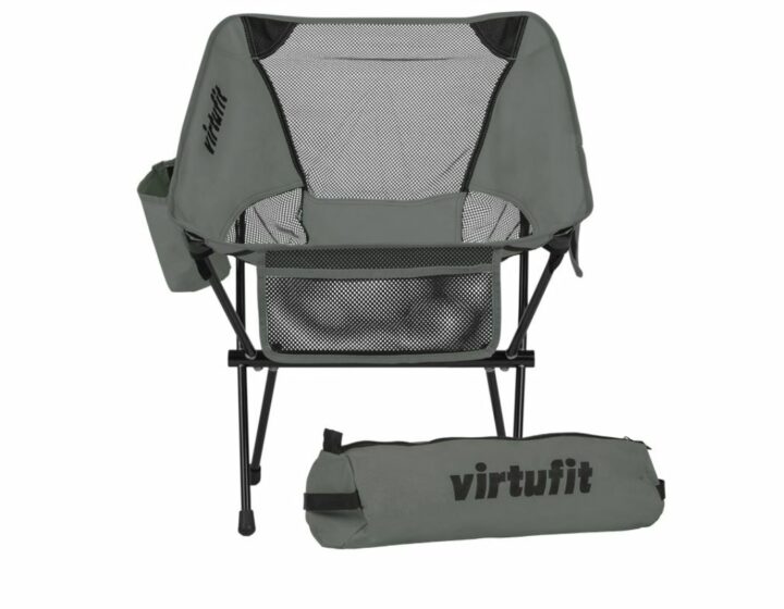 Kompakt kemping fotel - strandfotel hordtáskával - szürke