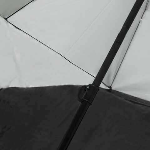 Nagyméretű strand napernyő szélvédővel - 180cm - szürke