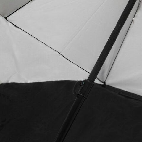 Prémium nagyméretű strand napernyő szélvédővel - 225cm - bézs