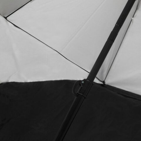 Prémium nagyméretű strand napernyő szélvédővel - 225cm - szürke