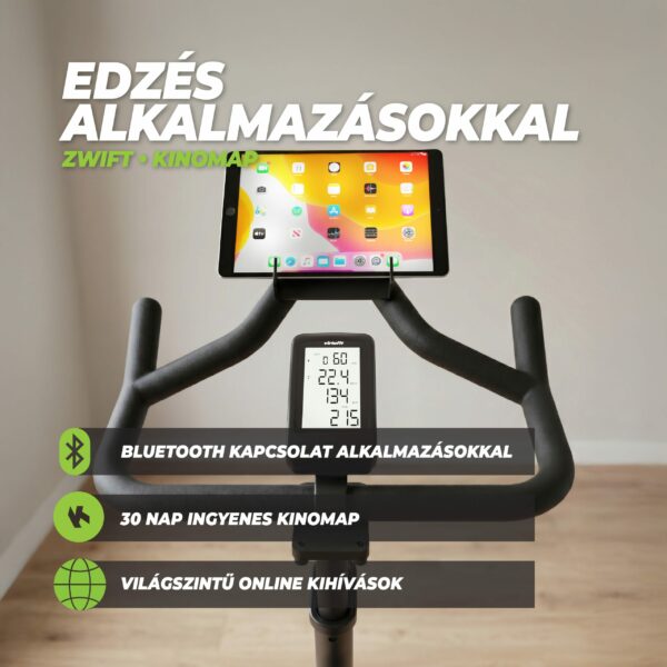 RS200i spin bike szobakerékpár app kompatibilitással