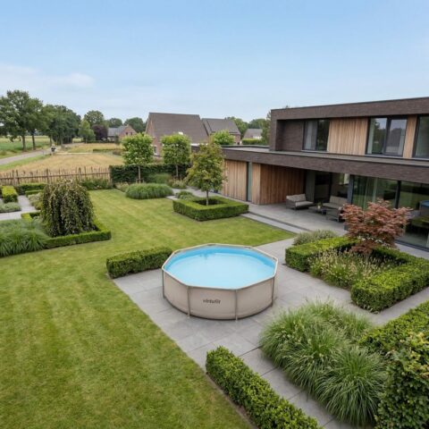 Fémvázas medence vízszűrővel 244x76cm - bézs