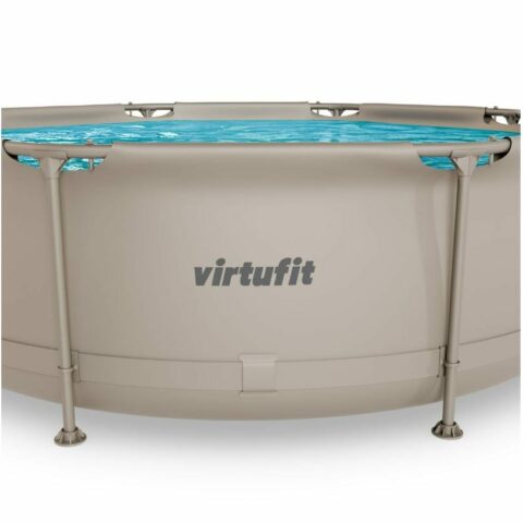 Fémvázas medence vízszűrővel 244x76cm - bézs