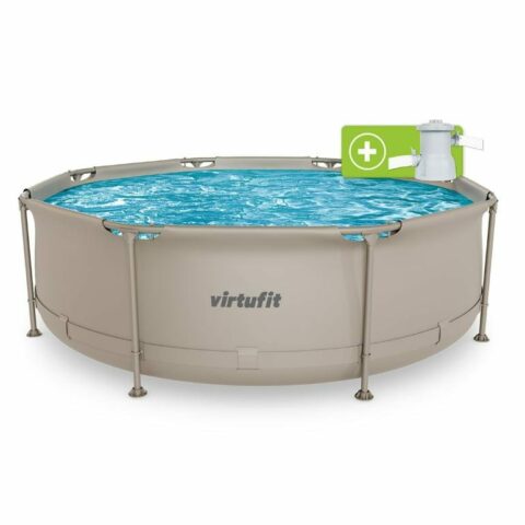 Fémvázas medence vízszűrővel 244x76cm - bézs