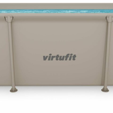 Fémvázas medence vízszűrővel 260x180cm - bézs