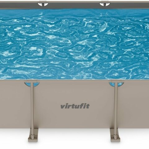 Fémvázas medence vízszűrővel 300x210cm - bézs