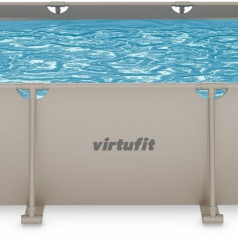 Fémvázas medence vízszűrővel 300x210cm - bézs