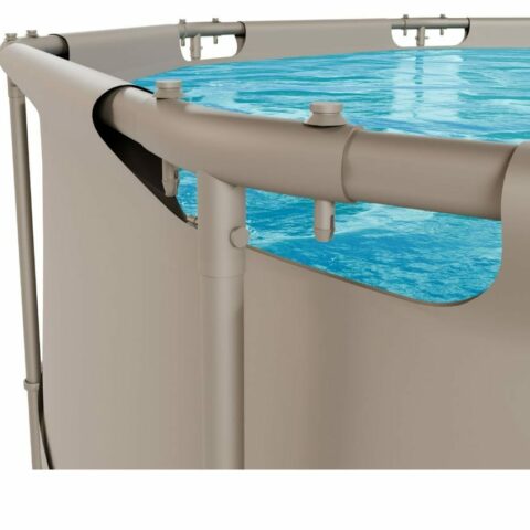 Fémvázas medence vízszűrővel 305x76cm - bézs