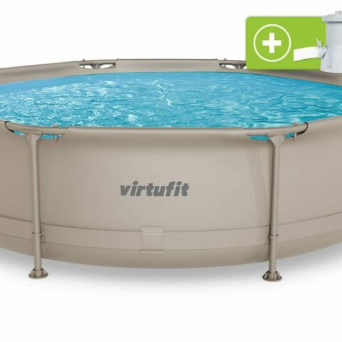 Fémvázas medence vízszűrővel 305x76cm - bézs