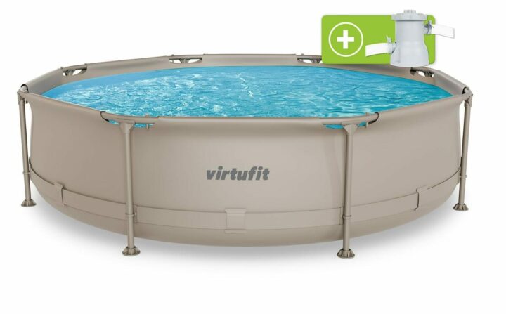 Fémvázas medence vízszűrővel 305x76cm - bézs