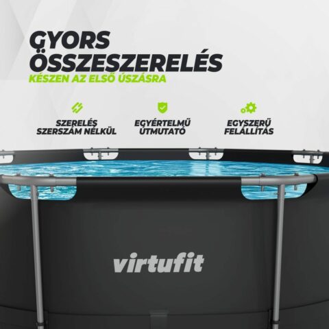 Fémvázas medence vízszűrővel 366x100cm