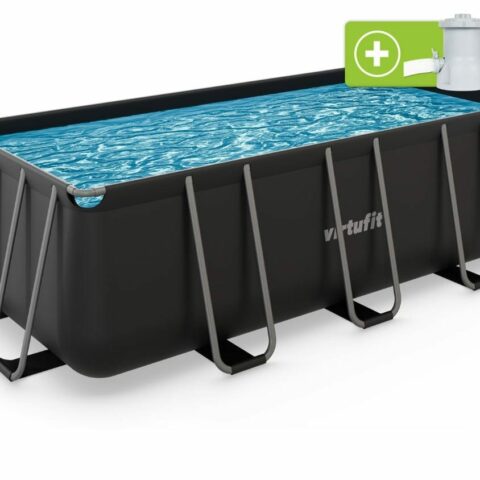 Fémvázas medence vízszűrővel 400×200×122cm