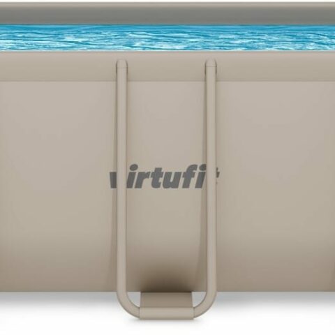 Fémvázas medence vízszűrővel 400×200×122cm - bézs