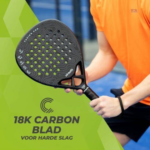 Fushion Pro Padel ütő - fényes fekete