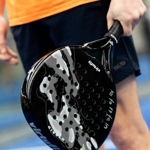 Hybrid Padel ütő - szürkés fekete