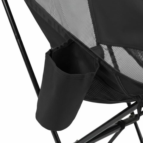 Kompakt kemping fotel - strandfotel hordtáskával - fekete