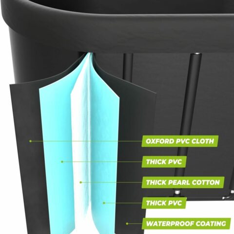 Oval Ice Bath 500 literes ovális jégkád antracit