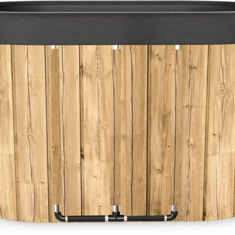 Oval Ice Bath 500 literes ovális jégkád fa mintázattal