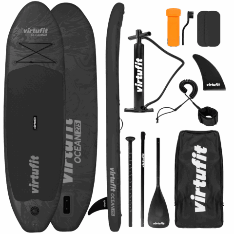 Ocean 275cm-es fekete SUP kiegészítőkkel és táskával